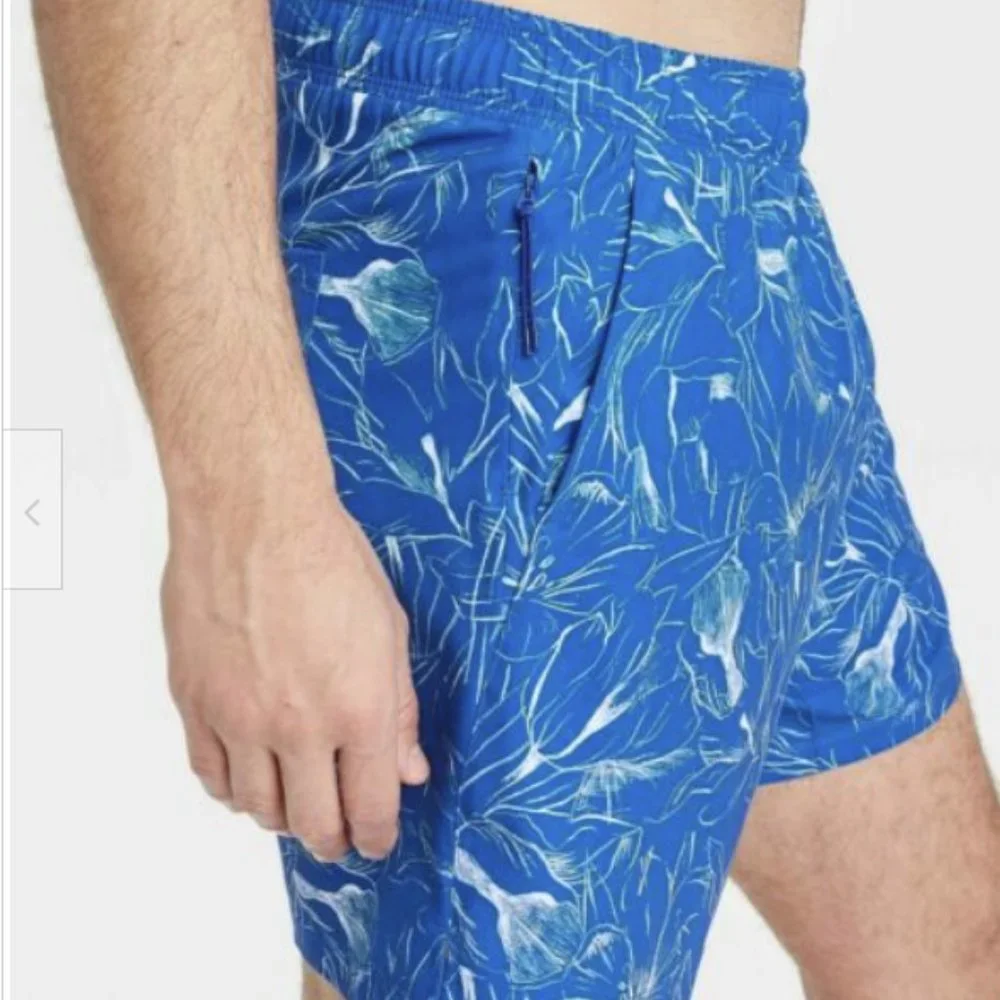 All In Motion Men's UPF Hybrid Shorts Blue XXL